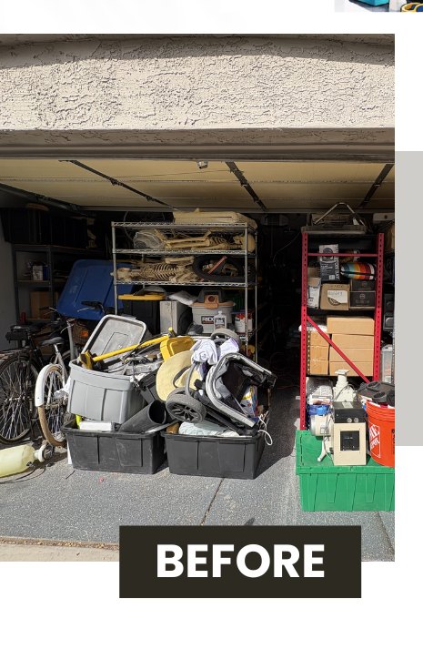 Modern home garage before
